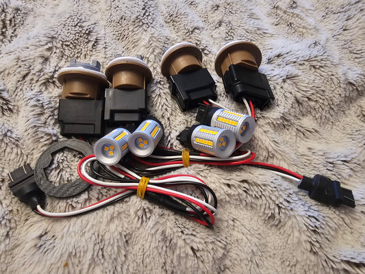 1987-1993 Mustang Dual Amber front led conversion kit